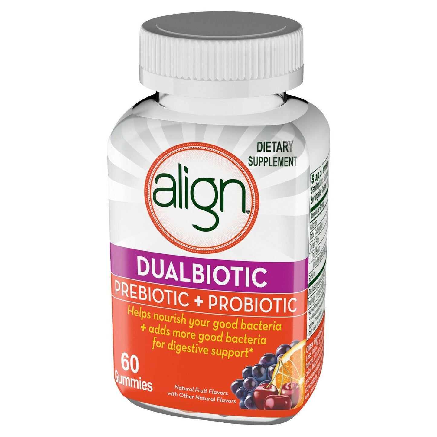 Align Probiotic Supplement Dualbiotic 60 Gummies