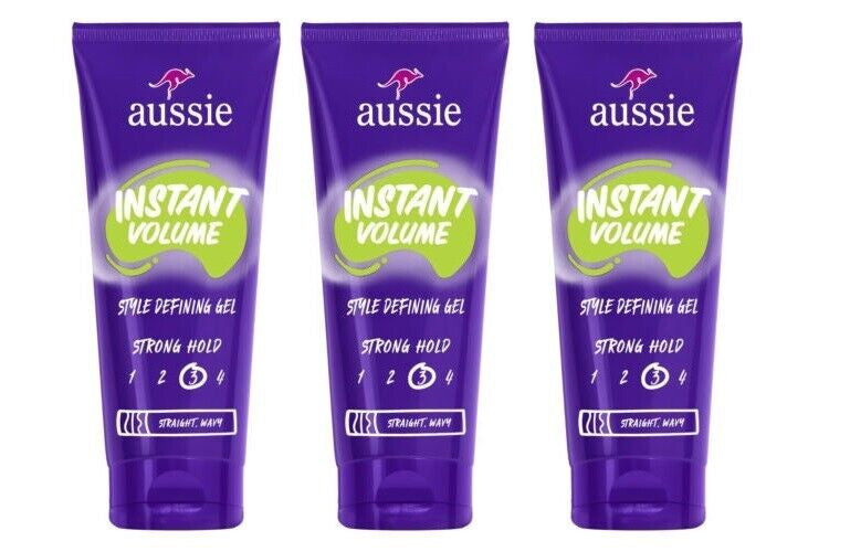 Aussie Instant Volume Style Defining Gel Strong Hold 7oz
