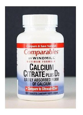 CALCIUM CITRATE+D TABLET 120CT WINDML