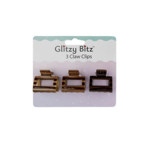 CLAW HAIR CLIPS BAREL 6CM 3 PK