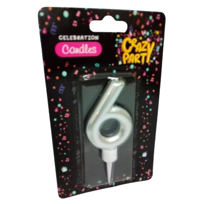 CANDLE DLX NUMERL BDAY #6
