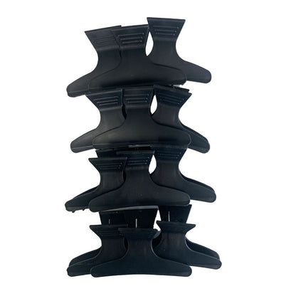 CONAIR Clip & Hold Secure Hold Styling Claw Clips - Black, 2 count