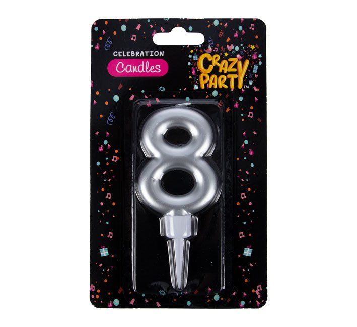 CANDLE DLX NUMERL BDAY #8