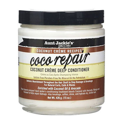 Aunt Jackies Coco Repair Deep Conditioner Creme Coconut 15oz