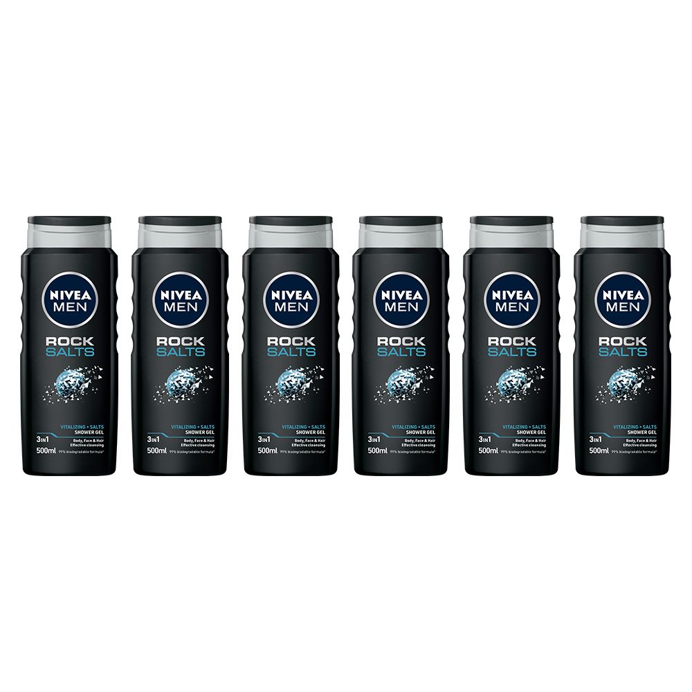 Nivea Men Body Wash Rock Salts Clean 16.9oz