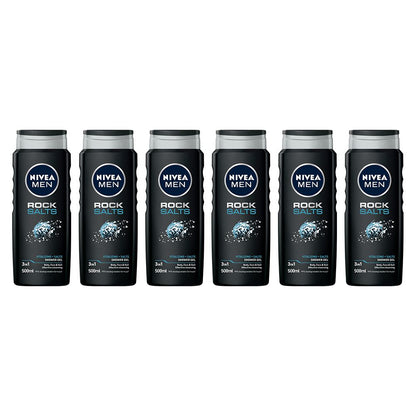 Nivea Men Body Wash Rock Salts Clean 16.9oz