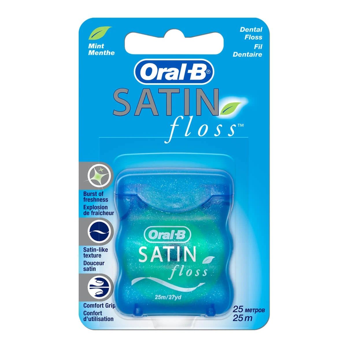 Oral-B 55 Yards Floss Satin Mint (6in)
