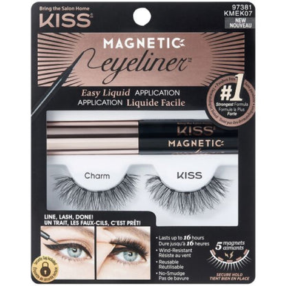 KISS Biotin Infused Magnetic Eyeliner and Lash Kit - Charm