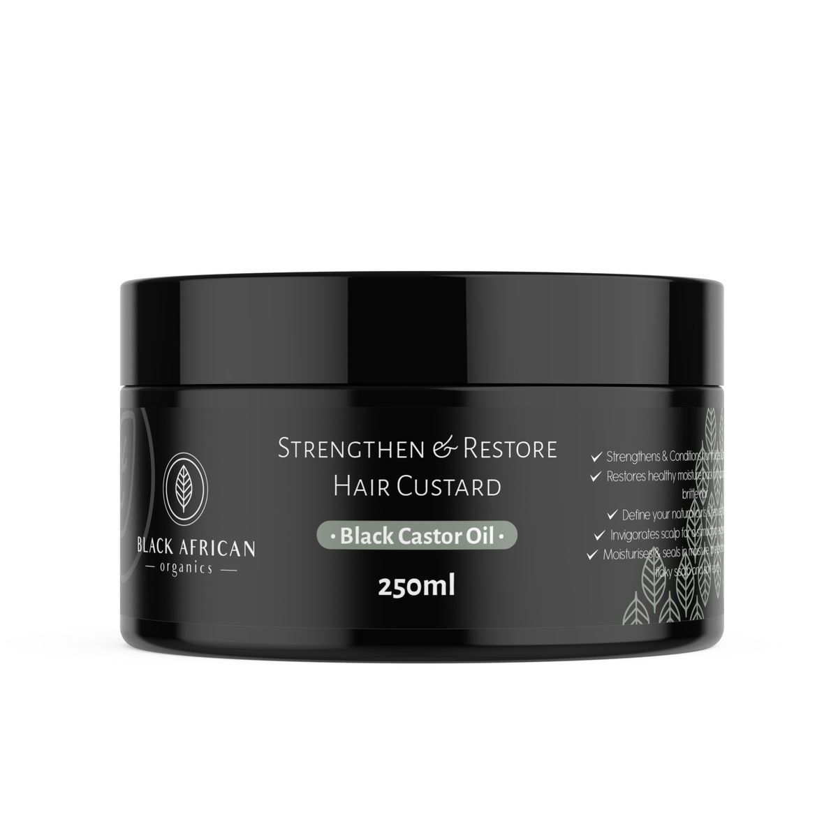 CON BLACK CASTOR OIL DISP42pc