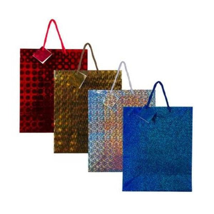 GIFT BAGS LGE HOLOGRAM ASST