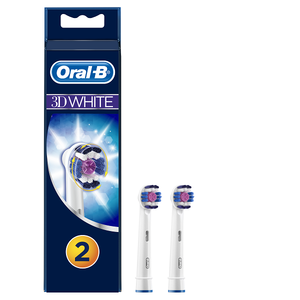 Oral-B 3D White Replacement Brush Heads 2 Count