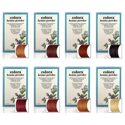 Colora Henna Powder Hair Color Ash Brown 2oz