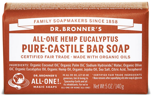 Dr. Bronners Bar Eucalyptus 5oz Soap