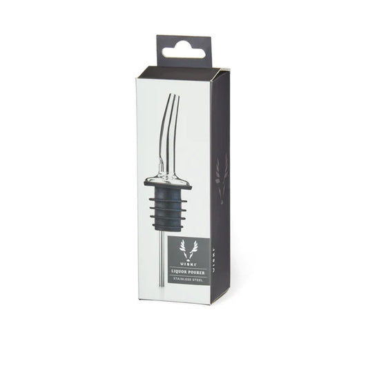 barY3 Stainless Steel Liquor Pourer - Black and Silver, 2 count
