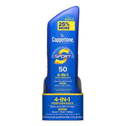 Coppertone Sport Water Resistant Sunscreen Lotion - SPF 50, 3 oz