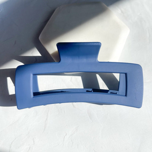 CLAW CLIP WATERCOLOR LRG BLUE
