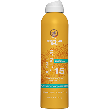 Australian Gold Spf#15 Spray Gel Ultimate Hydration 8oz