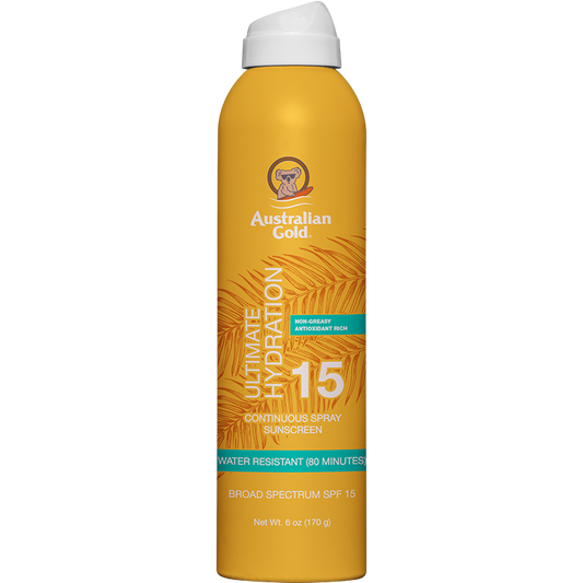 Australian Gold Spf#15 Spray Gel Ultimate Hydration 8oz