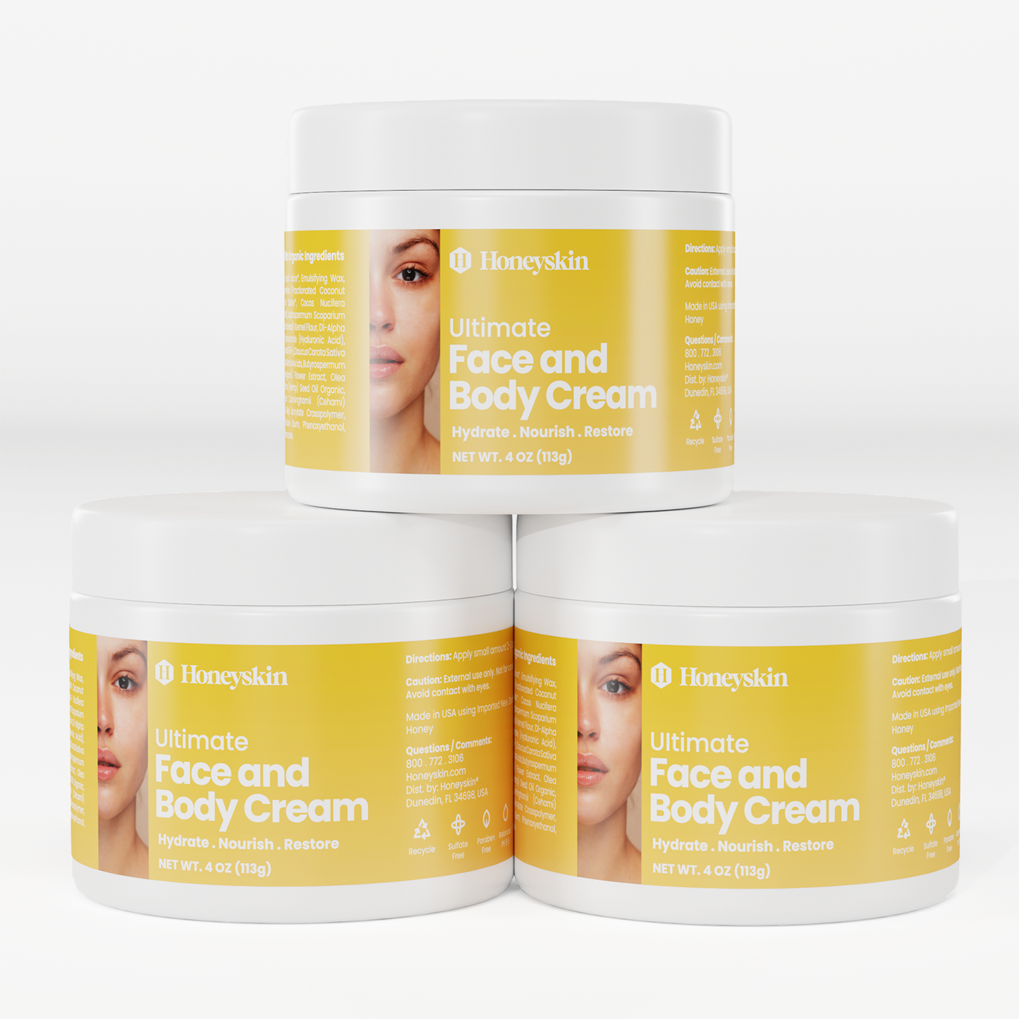 HONEY BABY FACE/BODY BUTTR 10.5