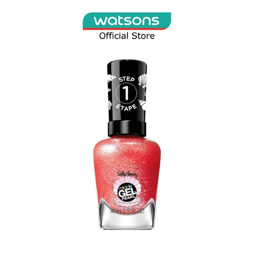 Sally Hansen Miracle Gel Nail Polish - Modern Pearl Collection - 907 Rare Red Pearl - 0.5 Fl Oz