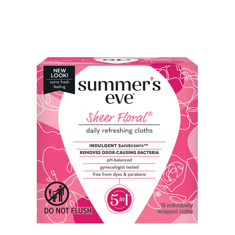 Summers Eve Cleansing Cloths 16 Count Sheer Floral