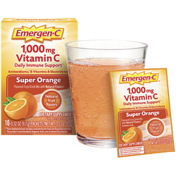 Emergen-C Vitamin C Drink Mix Packets - Super Orange, 10 count