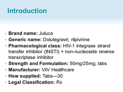 JULUCA TB 50-25MG 30