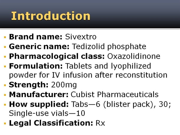 SIVEXTRO TB 200MG 1X6UD BPK