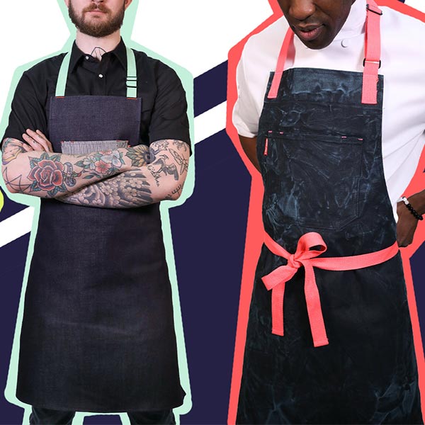 Kaydee Designs 26"x34" Chef Apron, Aqua Haze