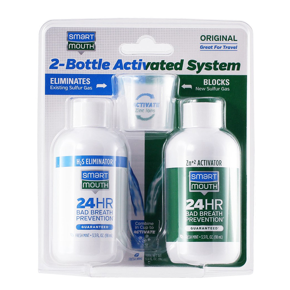 Smart Mouth Original Activated Breath Rinse 2-Packets Travel
