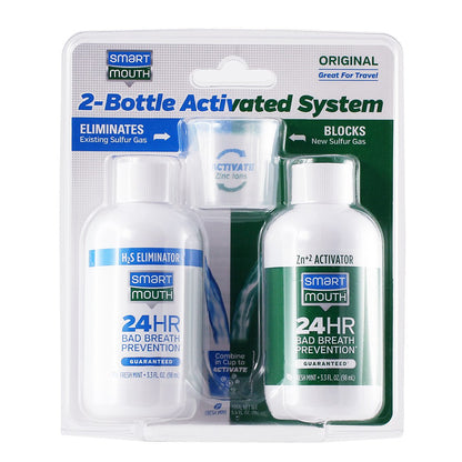 Smart Mouth Original Activated Breath Rinse 2-Packets Travel