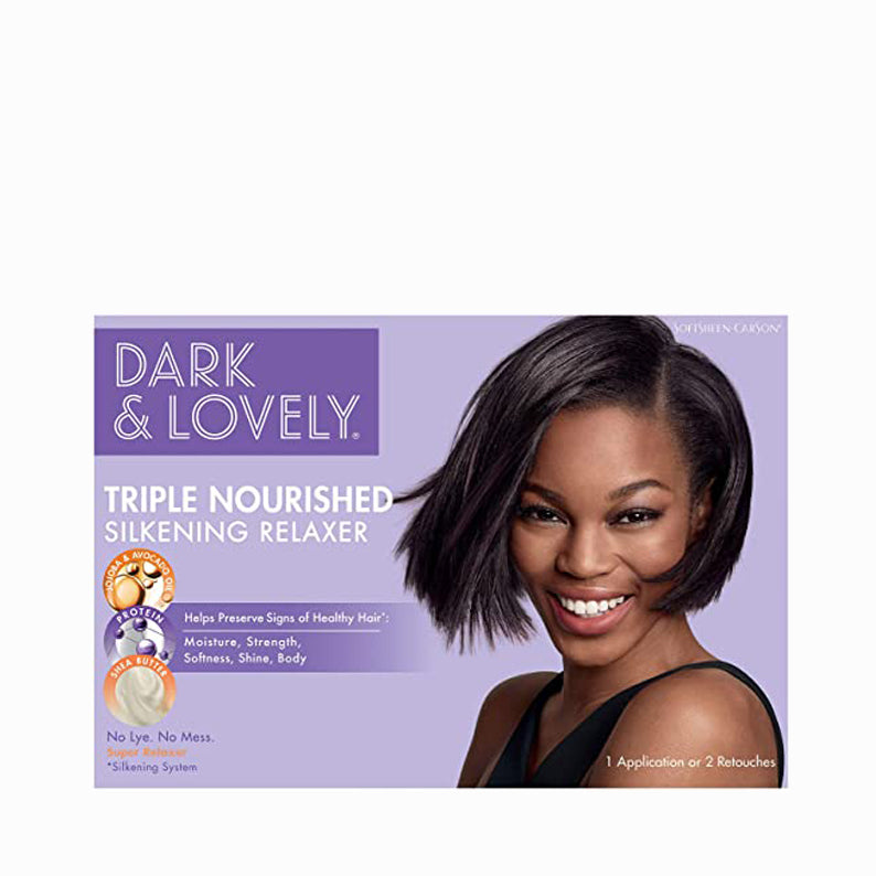 Dark & Lovely Triple Nourished Silkening Relaxer Kit Regular
