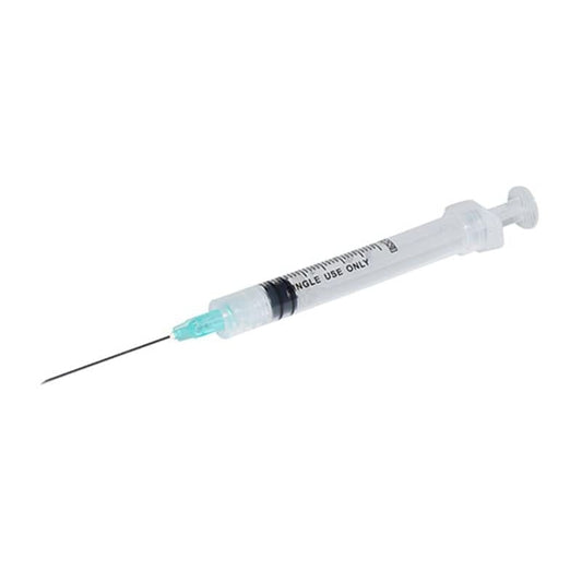 SYRINGE SAFETY 1CC 25GX5/8 100CT