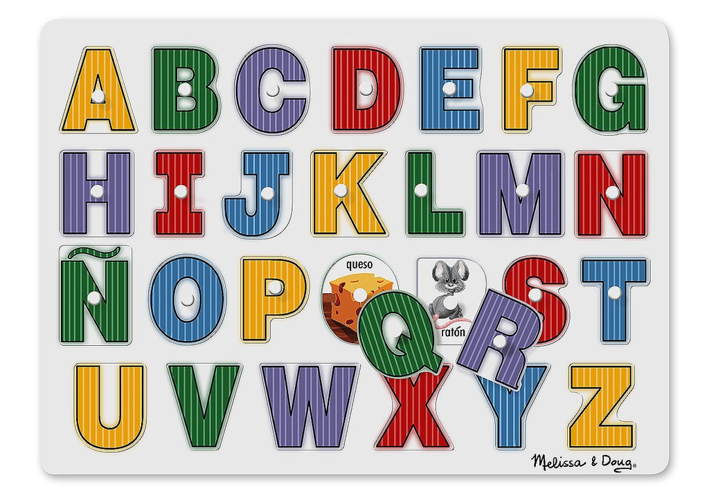 Melissa & Doug Alphabet Wooden Peg Puzzle