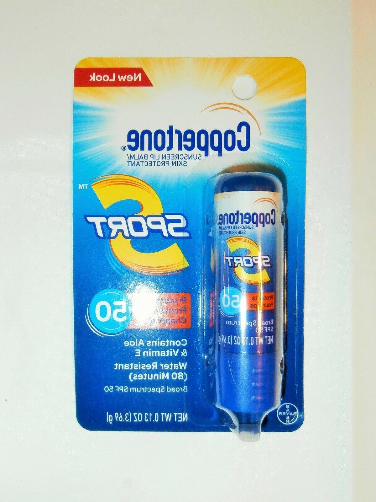 Coppertone Spf#50 Sport Lip Balm Aloe & Vitamin-E 0.13oz
