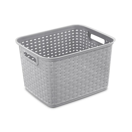 STER TALL WEAVE BASKET CEMENT