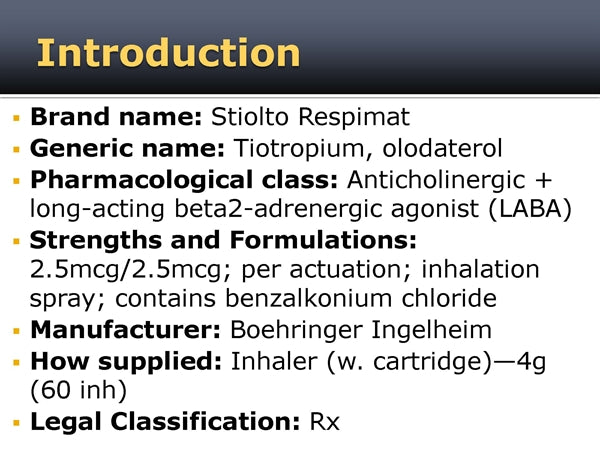 STIOLTO RSPMT IN2.5-2.5MCG4GM INP