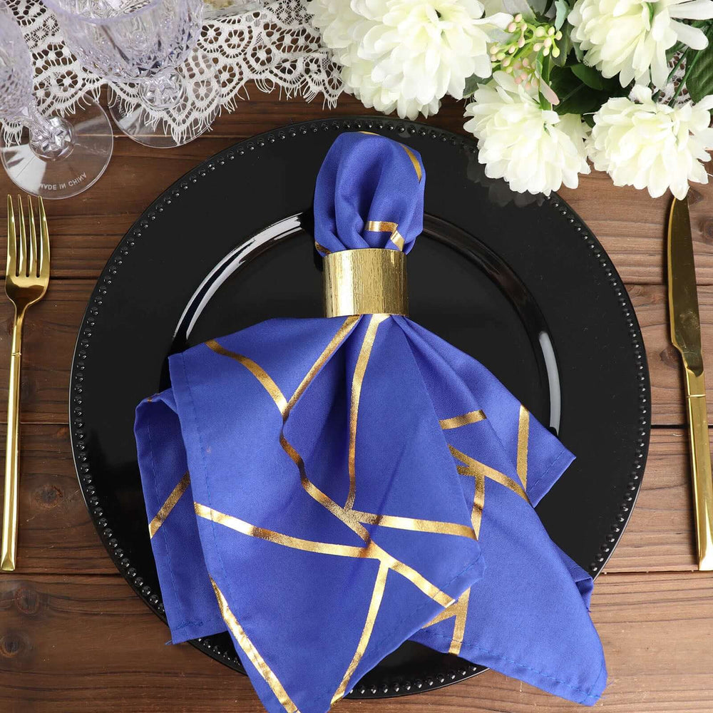 Unique Solid Square Party Napkins - Royal Blue, 20 count