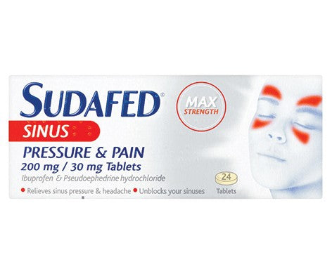 SUDAFED SIN TB 120-220MG 16 12H