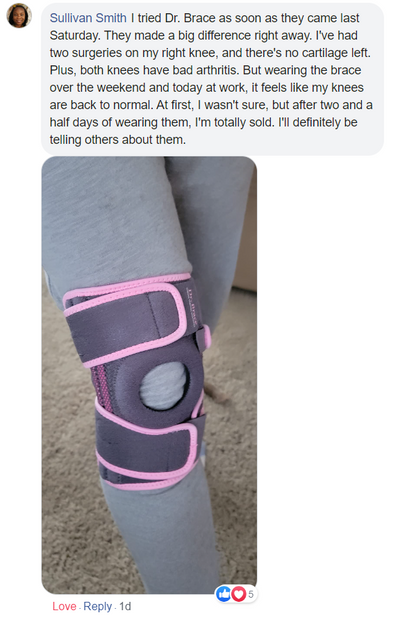 KNEE BRACE W/GEL PAD SB LARGE