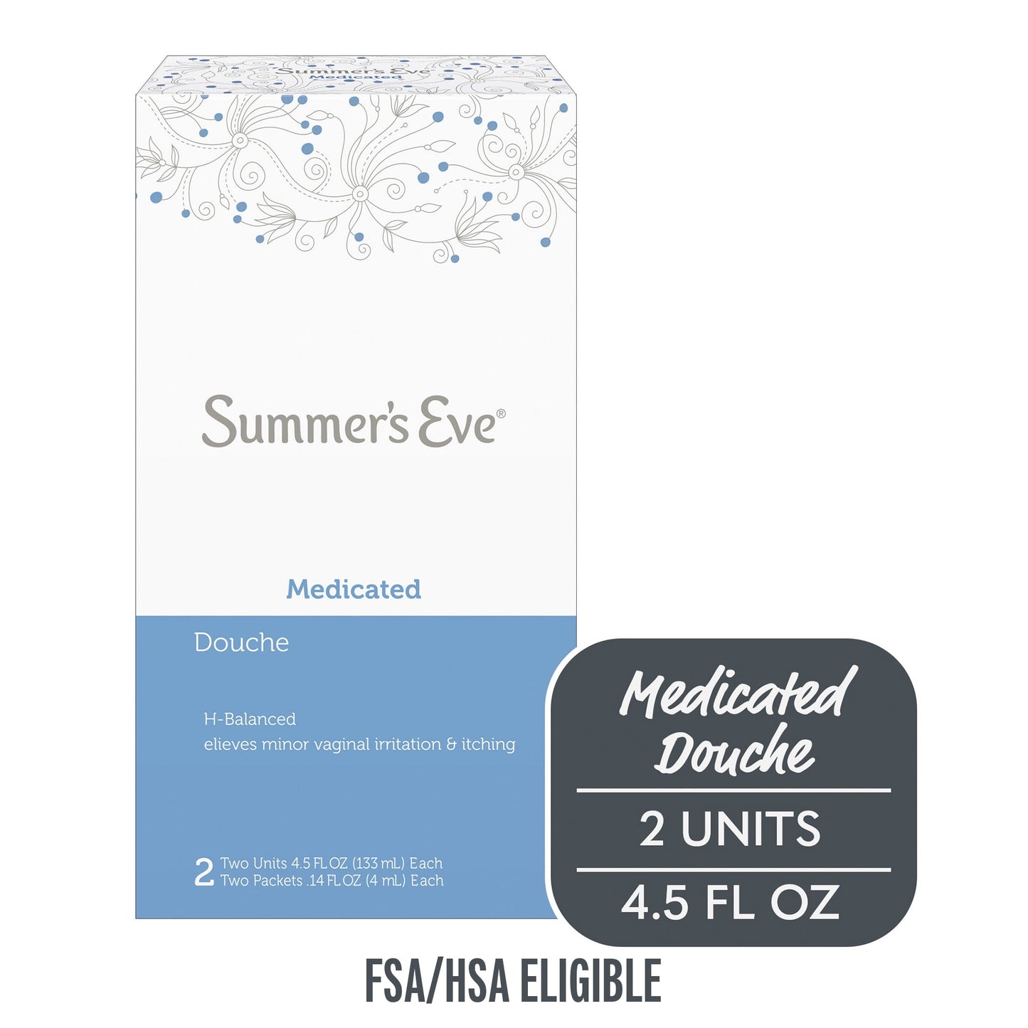 SUMMERS EVE DOUCHE TWIN MEDICATD 2X4.5OZ