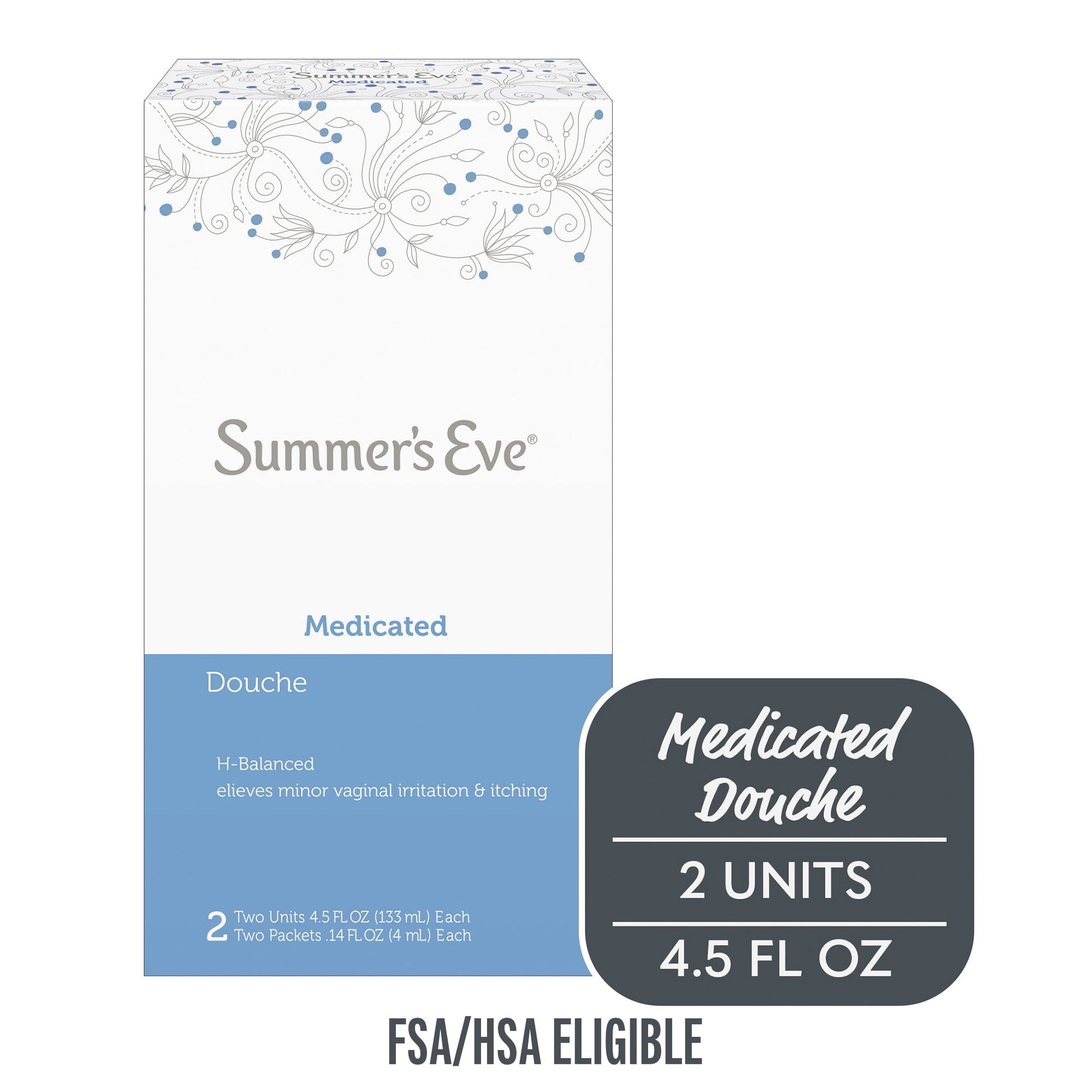 SUMMERS EVE DOUCHE TWIN MEDICATD 2X4.5OZ
