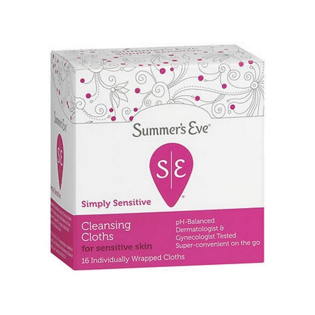 Summers Eve Cleansing Cloths 16 Count Simple Sensitive