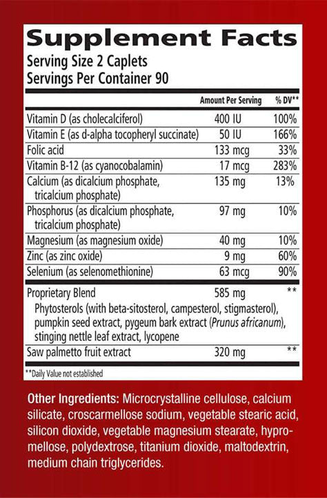 URINOZINC PROSTATE HEALTH COMPLEX 60CT