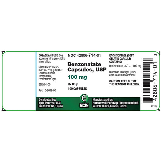 BENZONATATE GC 100MG 100 SFG