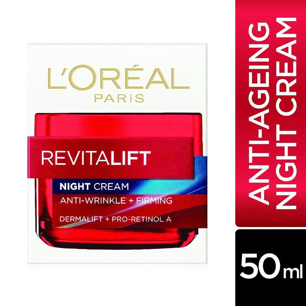 L'ORÉAL PARIS Revitalift Anti-Wrinkle + Firming Night Cream. 1.7 oz.