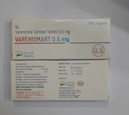 VARENICLINE TART TB 0.5-1MG 53BPK
