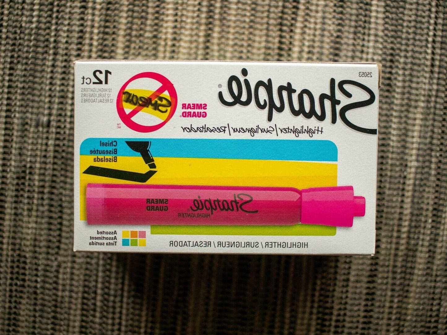 Sharpie Tank Style Chisel Tip Fluorescent Highlighter - Assorted, 12 count