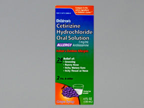 CETIRIZINE HCL SR 1MG/ML 120ML