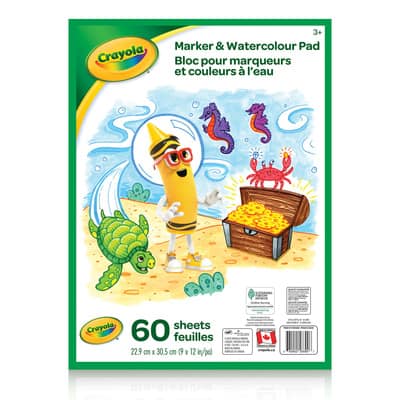 Crayola Marker & Watercolor Pad, 50 pages